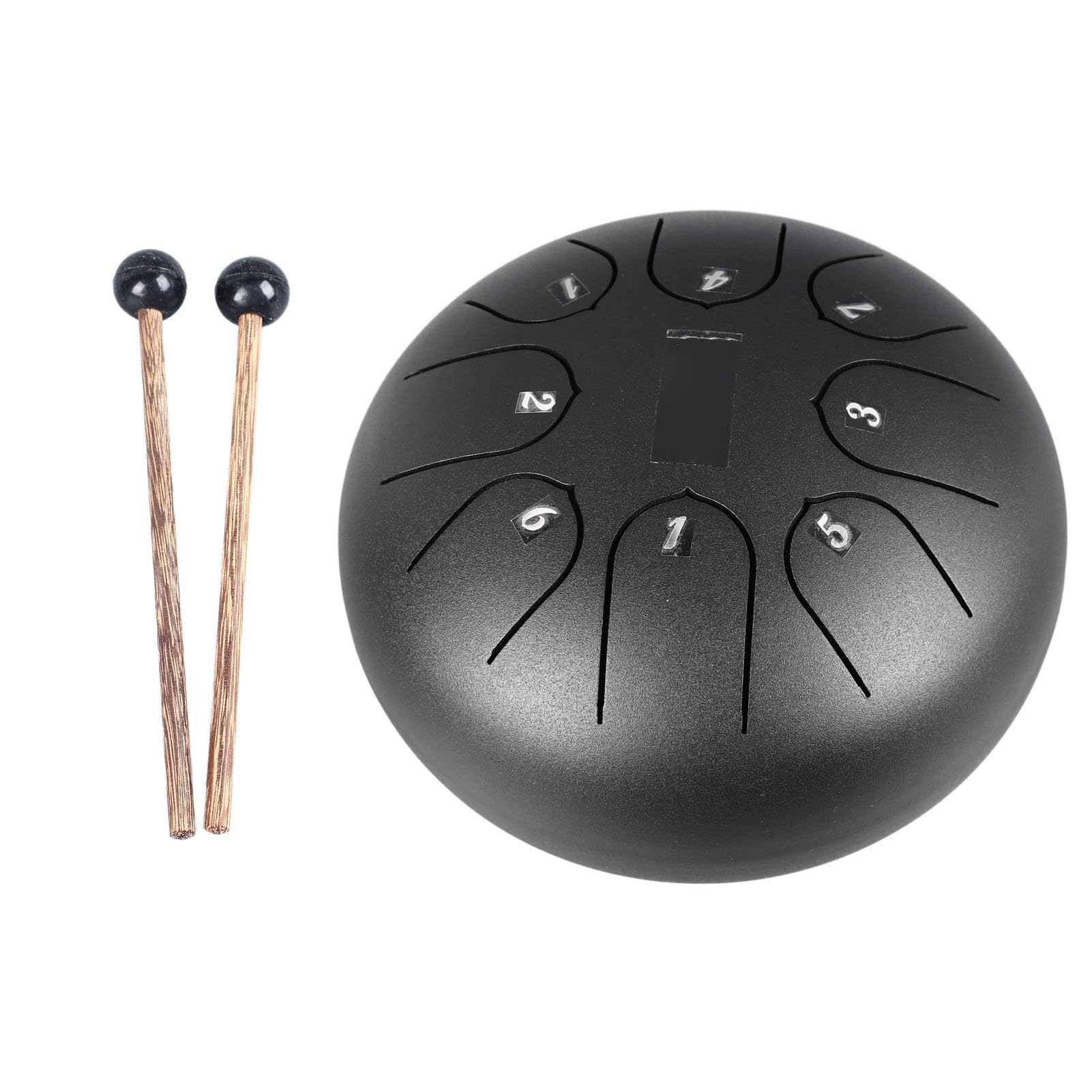 Tamburo per lingua professionale da 15,2 cm, in acciaio inox, con 8 toni, per meditazione