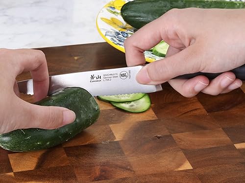 Miniatura 6 de Cangshan Cuchillo utilitario dentado serie L de 5 pulgadas, acero alemán forjado, 1027389