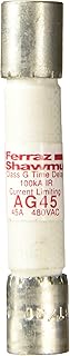 Mersen AG Amp-Trap Class G Fuse, 480VAC, 100kA AC, 45 Ampere, 13/32
