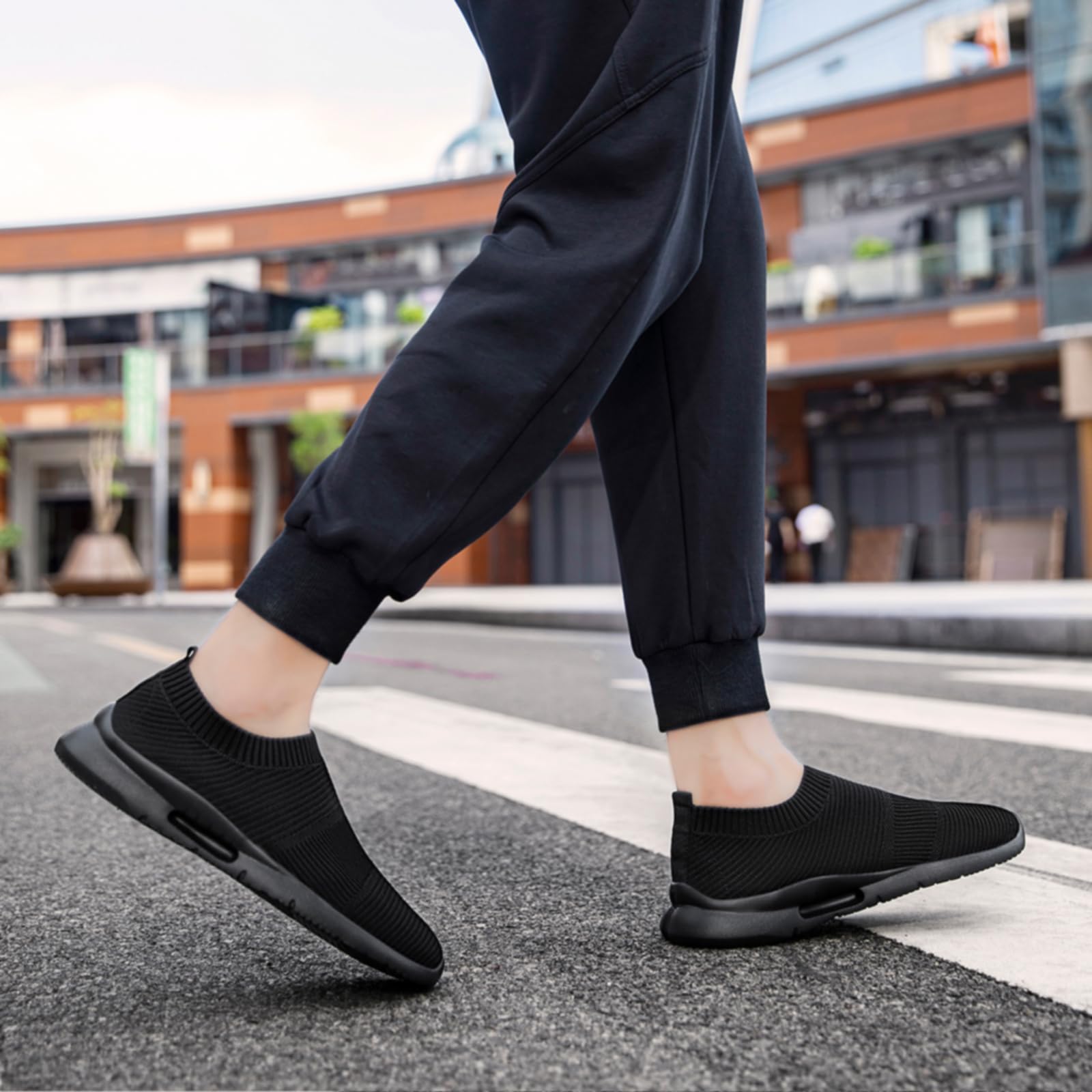 Sneaker Uomo Infilare Slip on Sneakers Scarpe Senza Lacci Scarpe da Running Corsa Leggero Corsa Camminare Scivolare Scarpe da Ginnastica Outdoor Jogging Sportive Scarpe