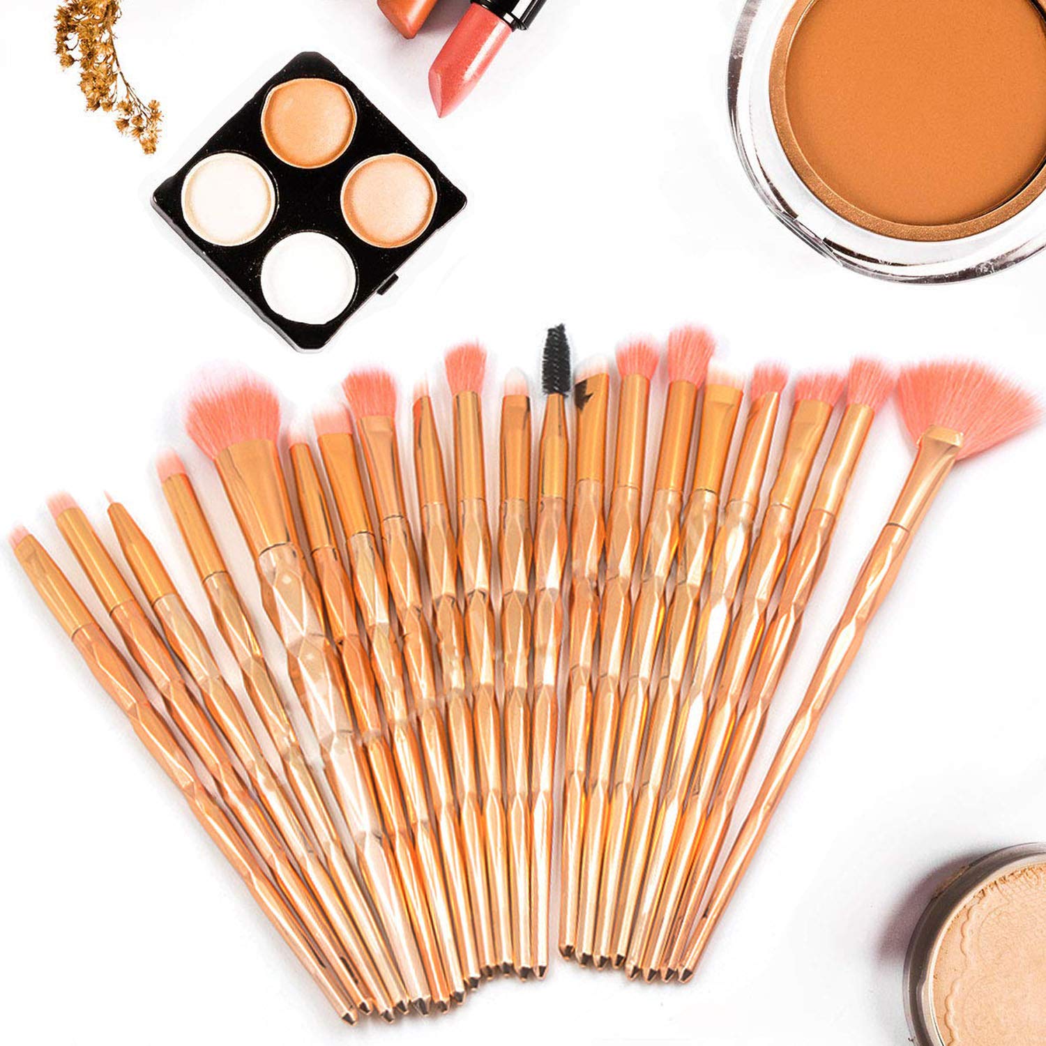 Professionelles Make-up Pinsel Set 10-teilig – Für Foundation, Lidschatten & Erröten