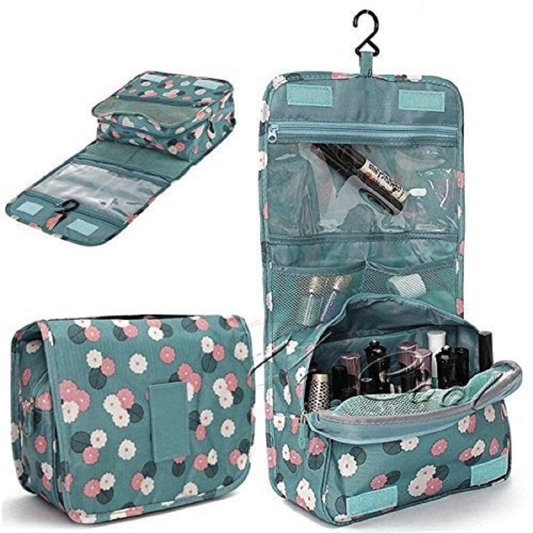 KRUPANIDHI Travel Cosmetic Makeup Toiletry Case Storage Pouch Handbag 2