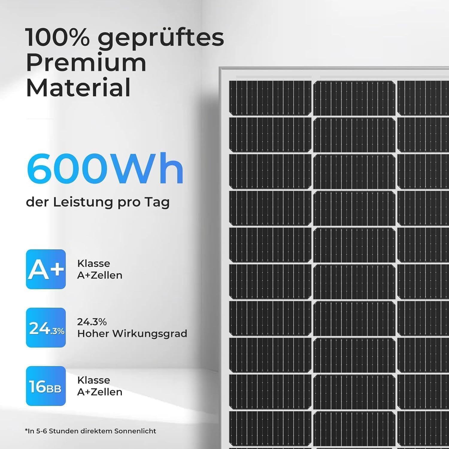 Panel solar 18BB de 400 W, tipo N de 12 V, 2 módulos solares de 200 W, módulos fotovoltaicos monocristalinos de alta eficiencia, impermeabilidad IP68 y conectores MC4 para RV, barco, techo (2
