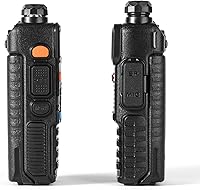 Vista 4 de Paquete de 3 radioaficiones de mano (UV-5R) de largo alcance UHF VHF de doble banda de 2 vías con batería recargable de iones de litio Walkie