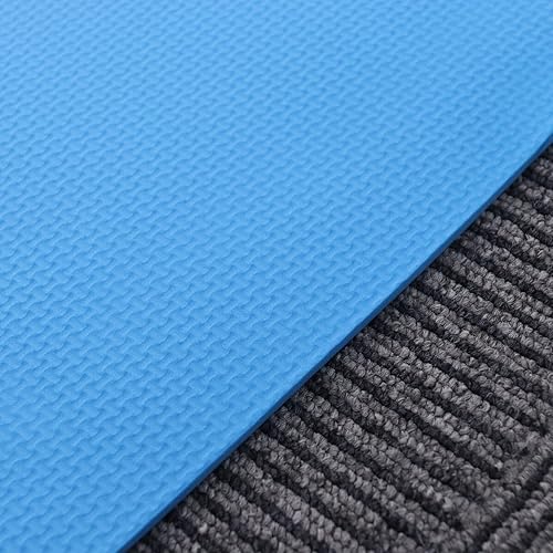 Miniatura 6 de TOYANDONA Portable EVA Yoga Mat Blue Non-slip Fitness Mat for Hot Yoga Aerobic Exercise Lightweight Cushioned Support for Joints and Stretching