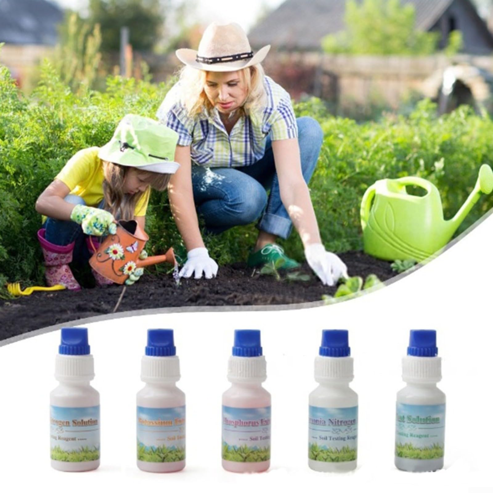 Kit Test De Sol Rapide PH NPK – 10 Ml, Mesure Azote Phosphore Potassium Facile Jardin