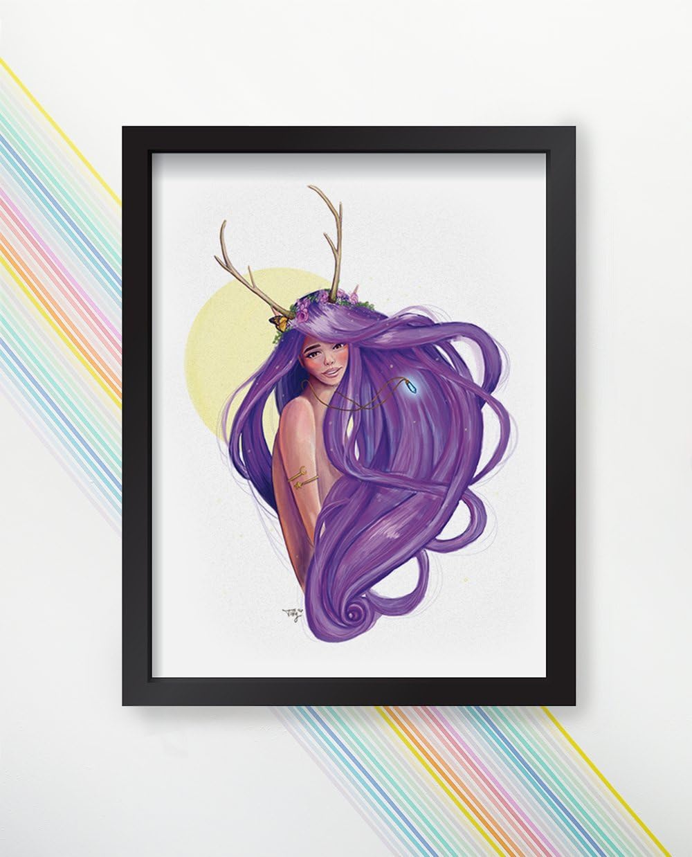 iHasCupquake Enchanted Oasis Poster Wall Art Fairy Garden (Frame not Included)