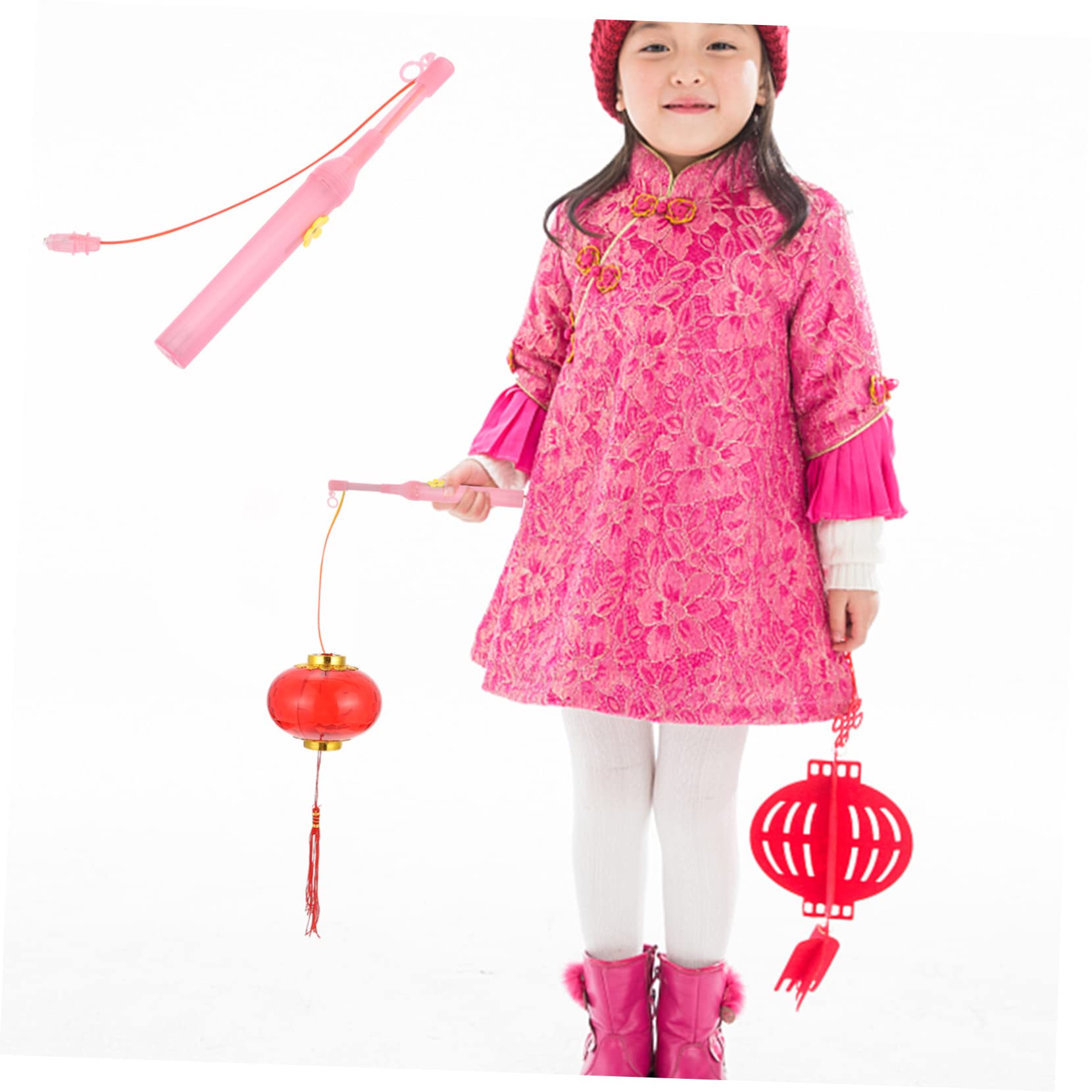 VILLCASE 10Pcs LED Lantern Sticks for DIY Paper Lanterns Warm Light for Year and Festivals Lightweight and Durable Decoration