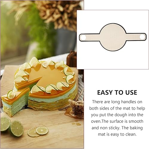 Miniatura 7 de Bread Basics - Alfombrilla de silicona para hornear con asas largas, alfombrilla de silicona para horno holandés, pan, masa para pastelería