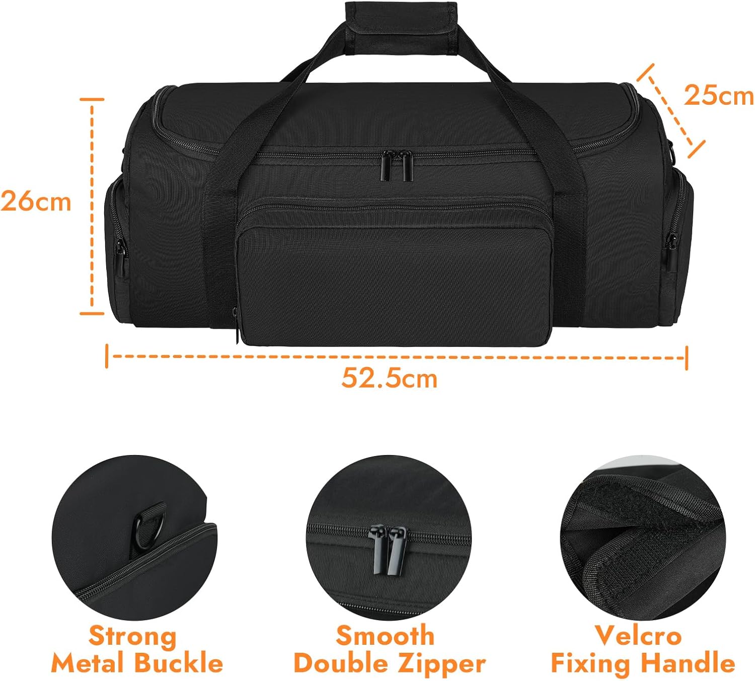 Carrying Case Compatible with JBL PartyBox On The Go Speaker,Travel Storage Bag Fits for JBL PartyBox On-The-Go Essential/Boombox 4 Protable Party Speaker,Case Only,No Shoulder Strap - Image 4
