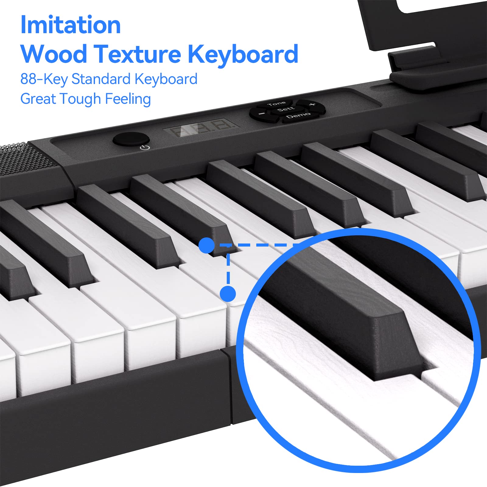 Amazon.com: Finger Dance 88 Key Keyboard Digital Piano Full Size