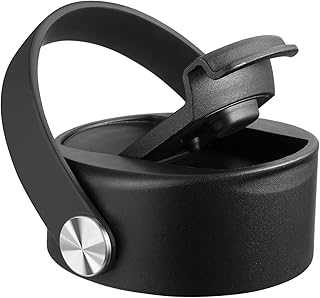 Flip Lid for Hydro Flask Wide Mouth, Top Replacement Lid Compatible with Hydroflask 12 16 18 20 32 40 Ounce Wide Mouth, Coffee Lid for Hydro Flask Travel Mug Cap (Dark Flip)