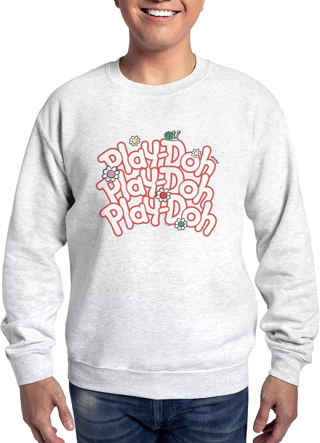 CafePress Play Doh: Fun Blossom Classic Crew Neck Light Sweatshirt