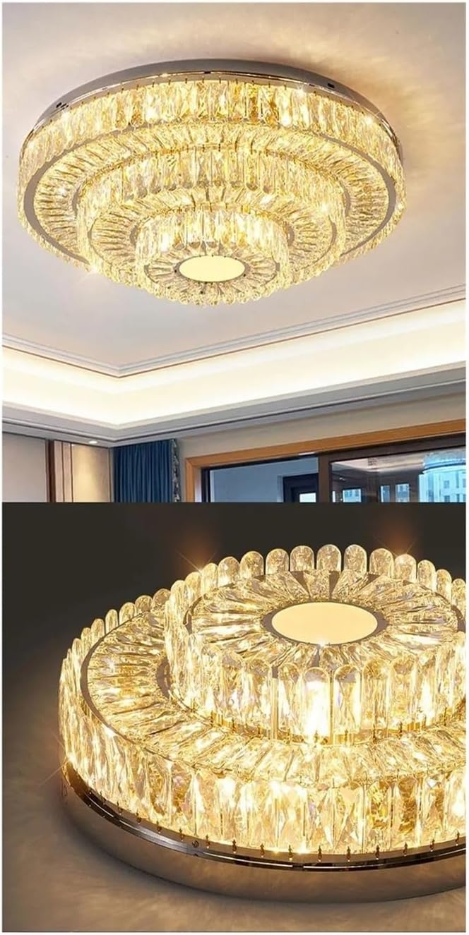 クリスタル LED シーリングライト シャンデリア スクエア