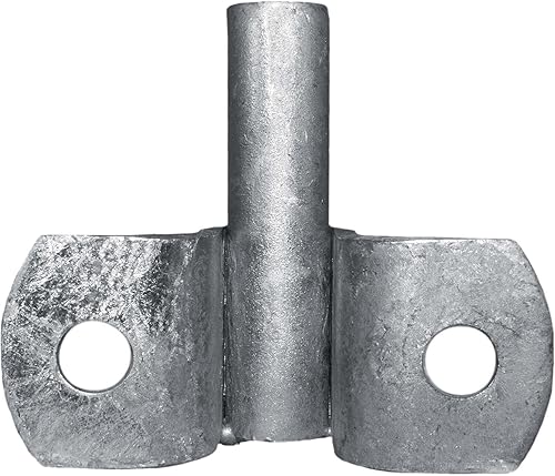 Miniatura 28 de Bisagra de poste de puerta de valla de enlace de cadena de 2-3/8 pulgadas, uso para poste/tubería de 2-3/8 pulgadas de diámetro exterior, bisagra