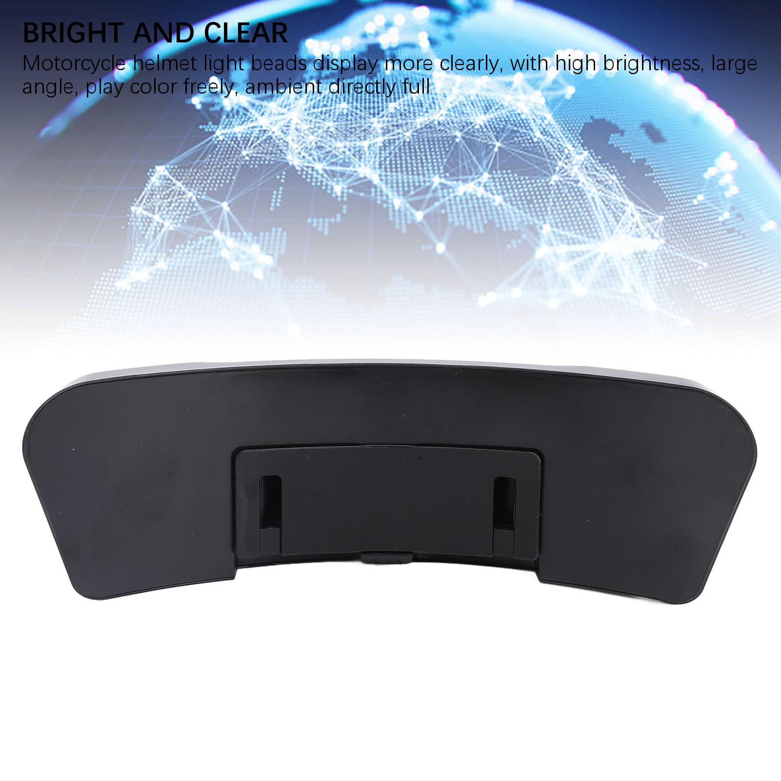 Kit de lumière LED sans Fil pour Casque de Moto, contrôle par Application Bluetooth, lumière Froide colorée pour l'équitation de Nuit, Cyclisme, Ski, matériau PVC Solide