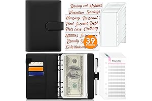 Sooez Budget Book Cash Envelopes for Budgeting