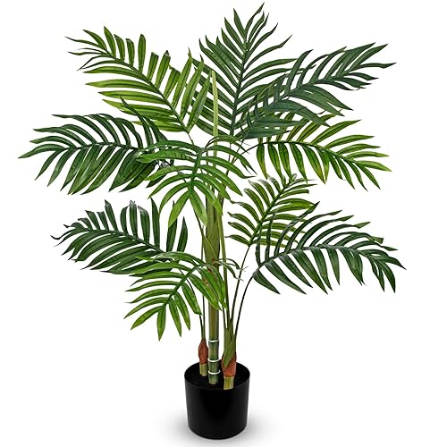 Hollyone Fake Palm Tree Decor 3FT with Planter Artificial Palm