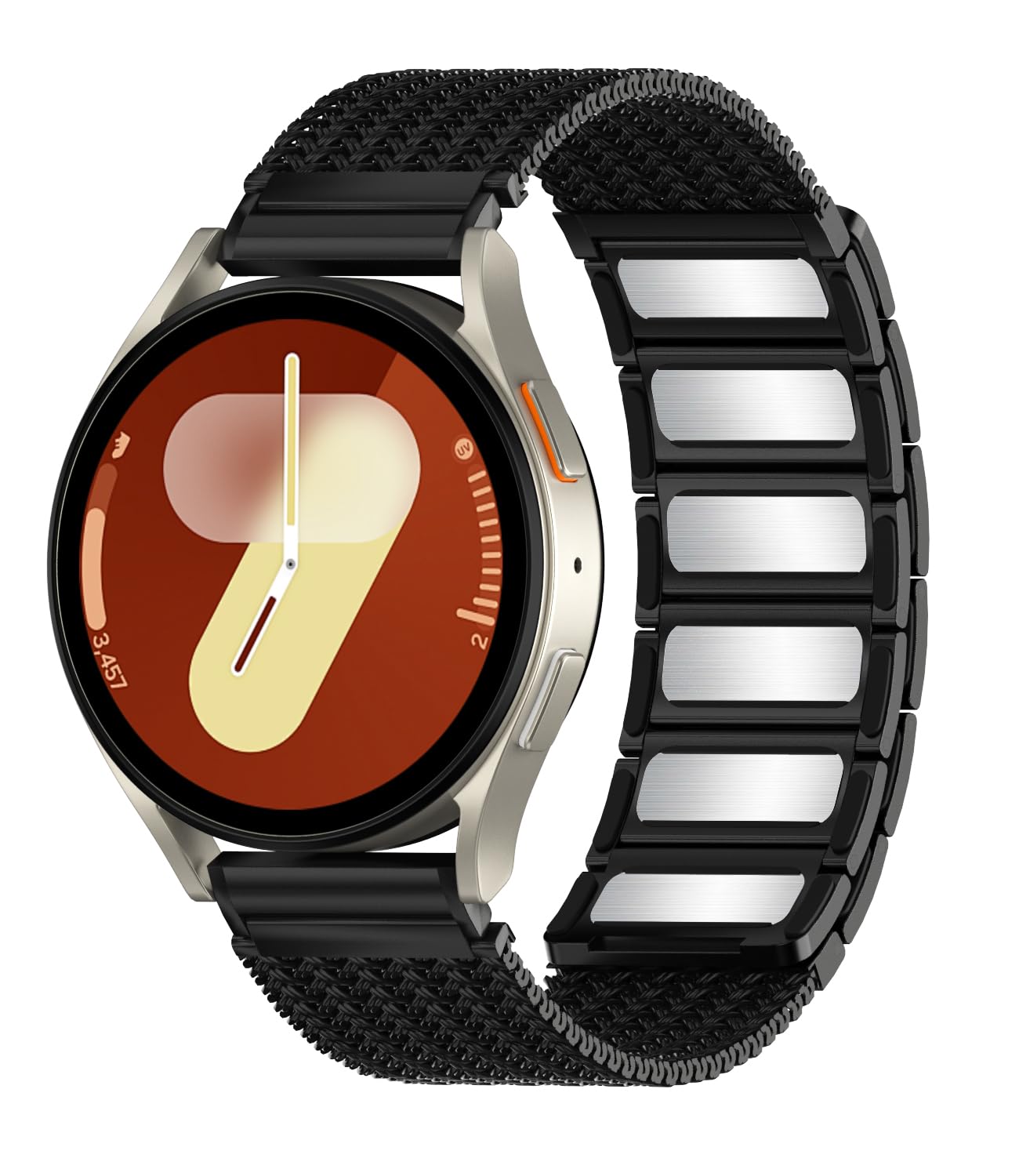 SHANGPULE Magnetic Metal Bands for Samsung Galaxy Watch 7 6 5 4 40mm 44mm/Watch 6 Classic 43mm 47mm/5 Pro 45mm/4 Classic 42mm 46mm, 20mm Stainless