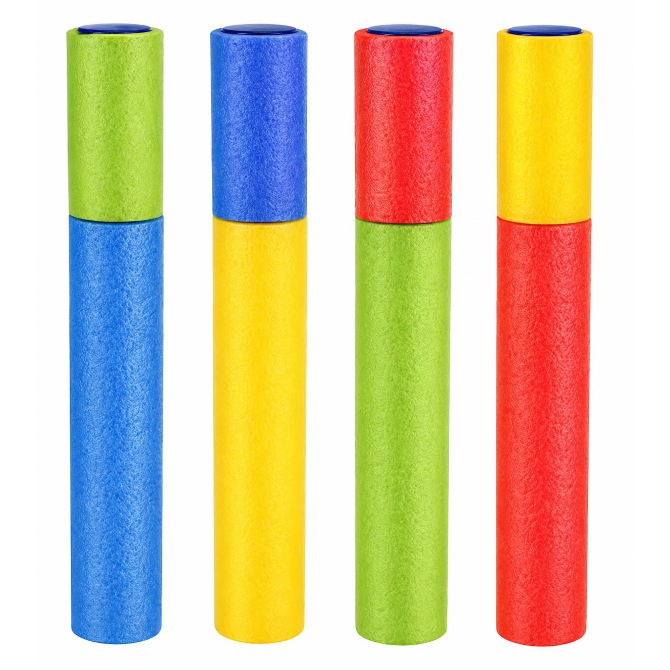 ZOPPER Foam Water Pistols 8 Pack – 25cm Water Blaster Toys for Kids – Pump Action Water Guns for Garden, Pool & Beach Summer Games