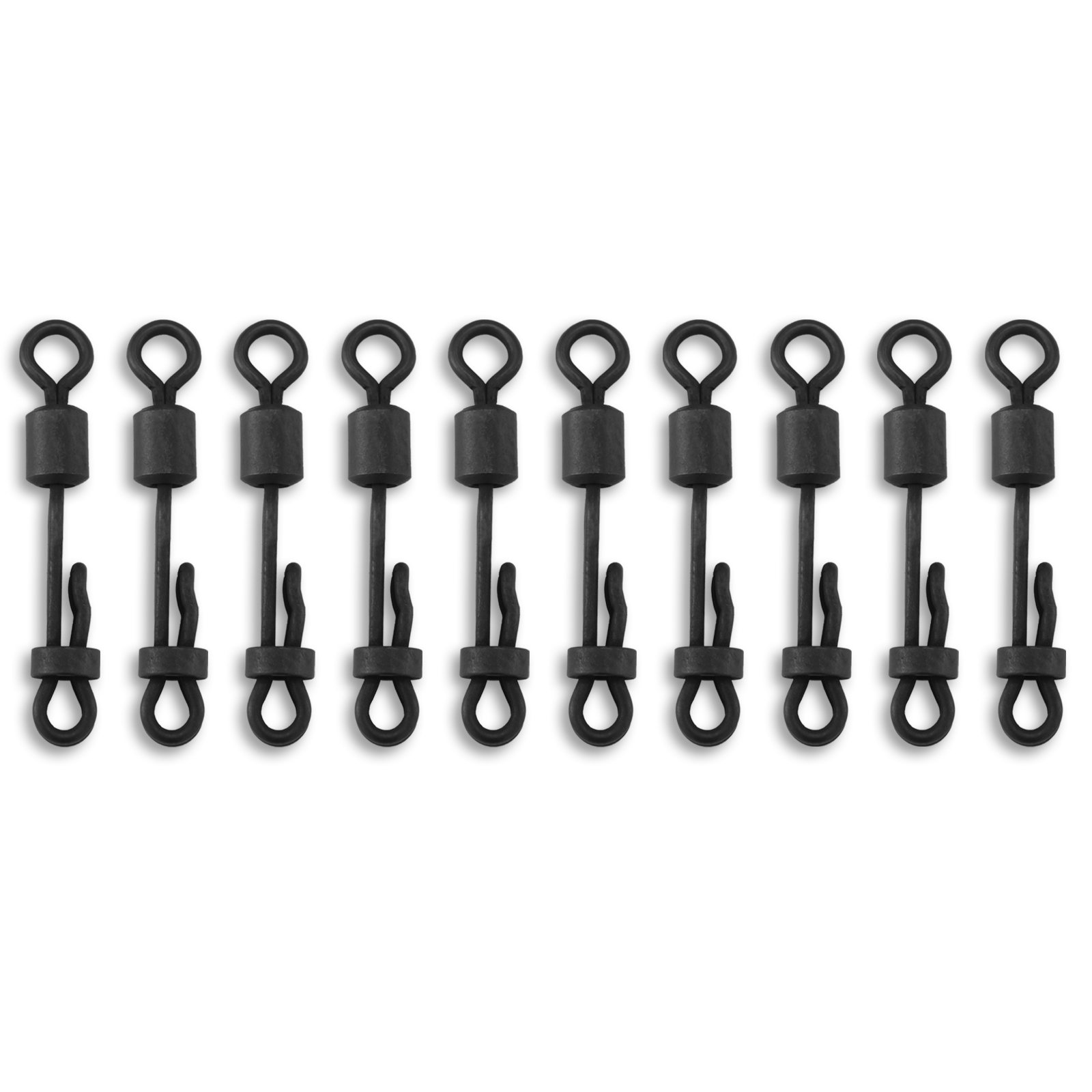 Bank Tackle Size 8 Clam Lock Quick Change Swivels Kwik Links Carp Fishing Tackle