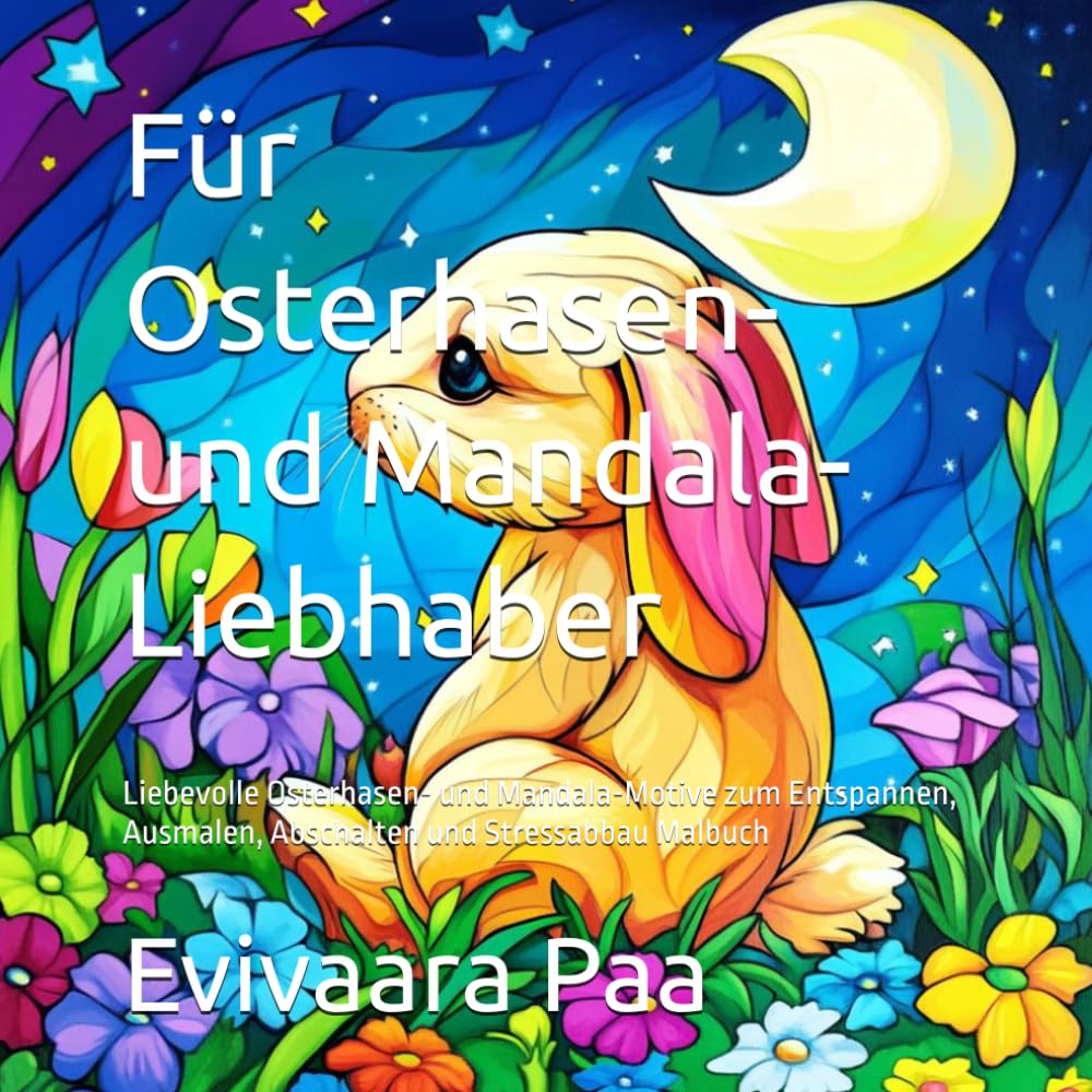 Für Osterhasen- und Mandala-Liebhaber: Liebevolle Osterhasen- und Mandala-Motive zum Entspannen, Ausmalen, Abschalten und Stressabbau Malbuch