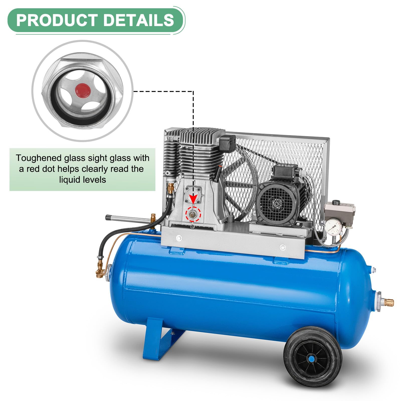 M METERXITY Air Compressor Oil Sight Glass - Image 2
