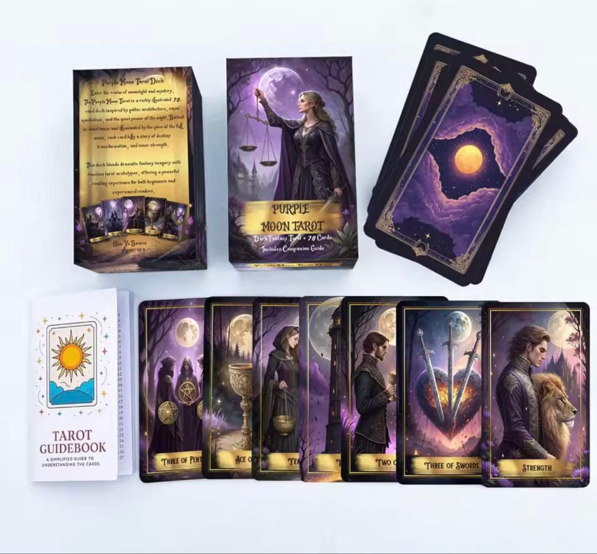 Amazon.co.jp: PURPLE MOON TAROT パープルムーンタロットカード 78枚