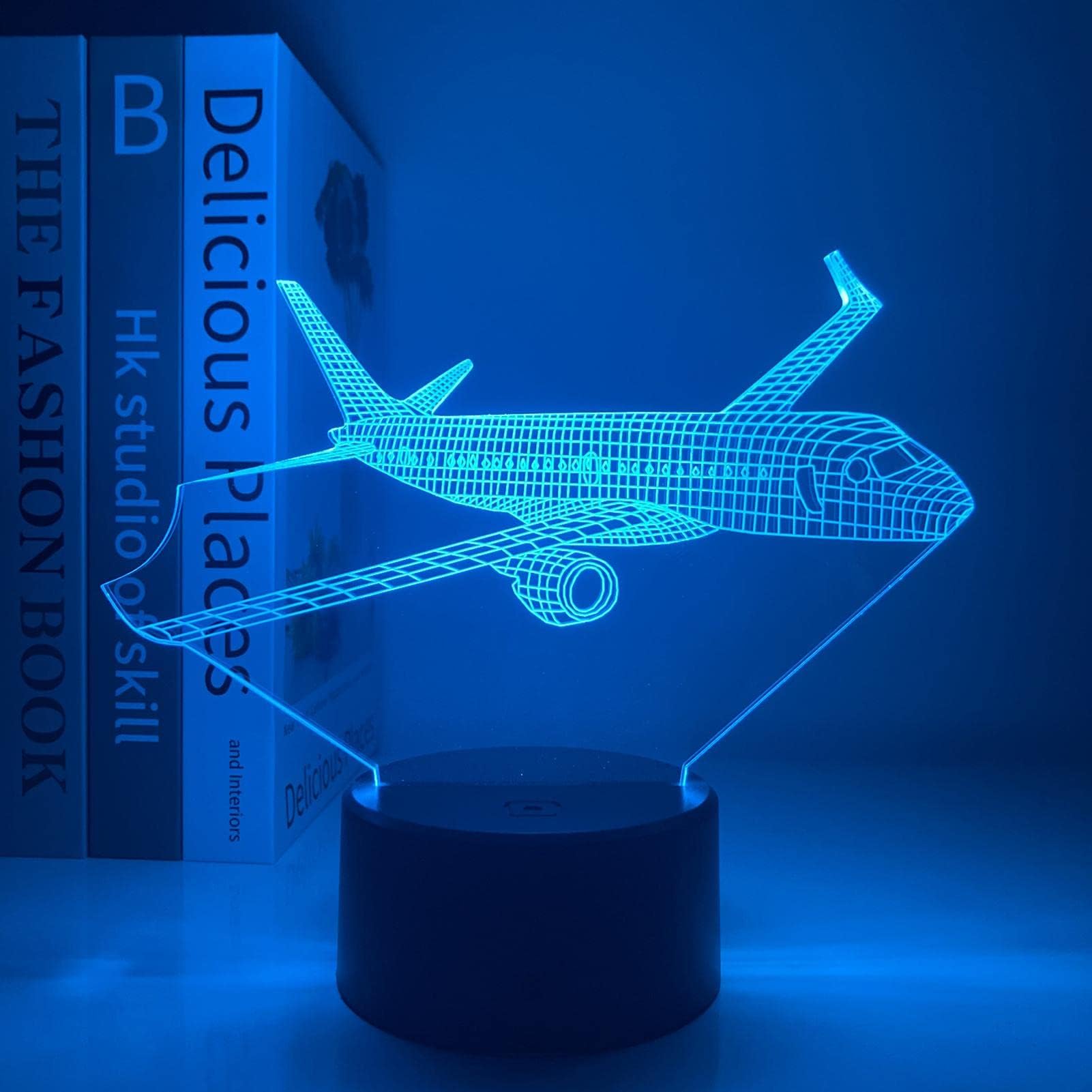 French Bulldog 3D LED Night Lamp 7 Colors USB Hologram Decor Lamp Table Desk Lights Birthday Party Gift for Children Friends