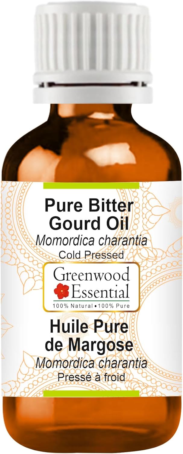 Greenwood Essential Pure Bitter Gourd Oil (Momordica charantia) Cold Pressed 15ml (0.50oz)