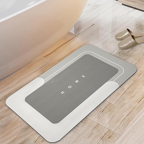 Miniatura 23 de Juego de 2 tapetes mágicos de baño absorbentes, de secado rápido, antideslizantes, con parte trasera de goma para baño, cocina, ducha, fregadero