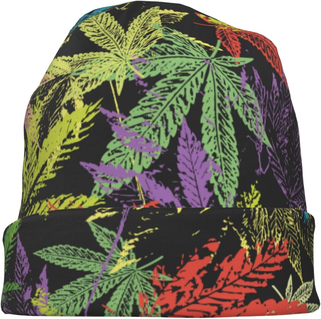 Skull Beanie for Women Men, Warm Stretch Knitted Beanies Hat Lightweight Casual Slouchy Cap Cancer Headwear - Image 9