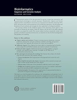 Bioinformatics: Sequence and Genome Analysis, Second Edition (Mount, Bioinformatics)