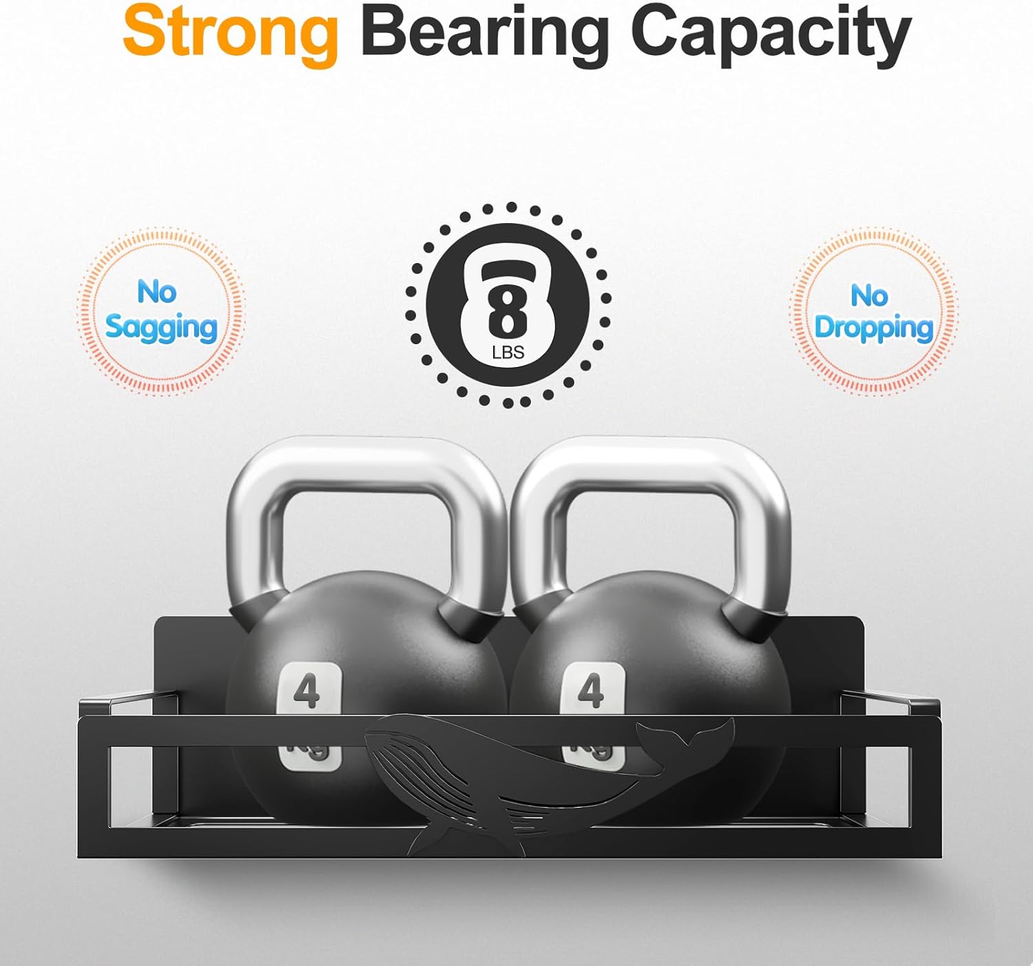 Magnetic Spice Rack for Refrigerator, 2 Pack Metal Magnetic Shelf Organizer for Fridge Side, Strong Spice Storage Rack for Kitchen, Black - Image 4