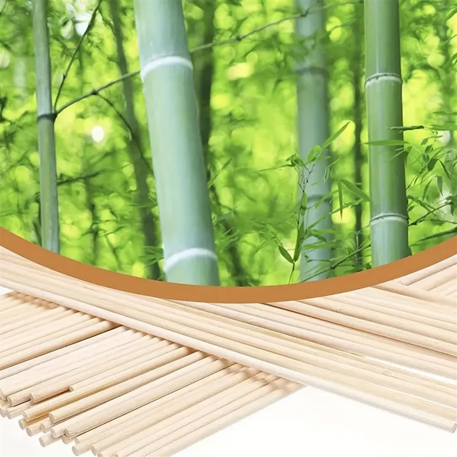 Bâtonnets en bois pour loisirs créatifs Bâtonnets en bois de 4 mm, matériel bricolage, 100 ou 500 pièces(500pcs)