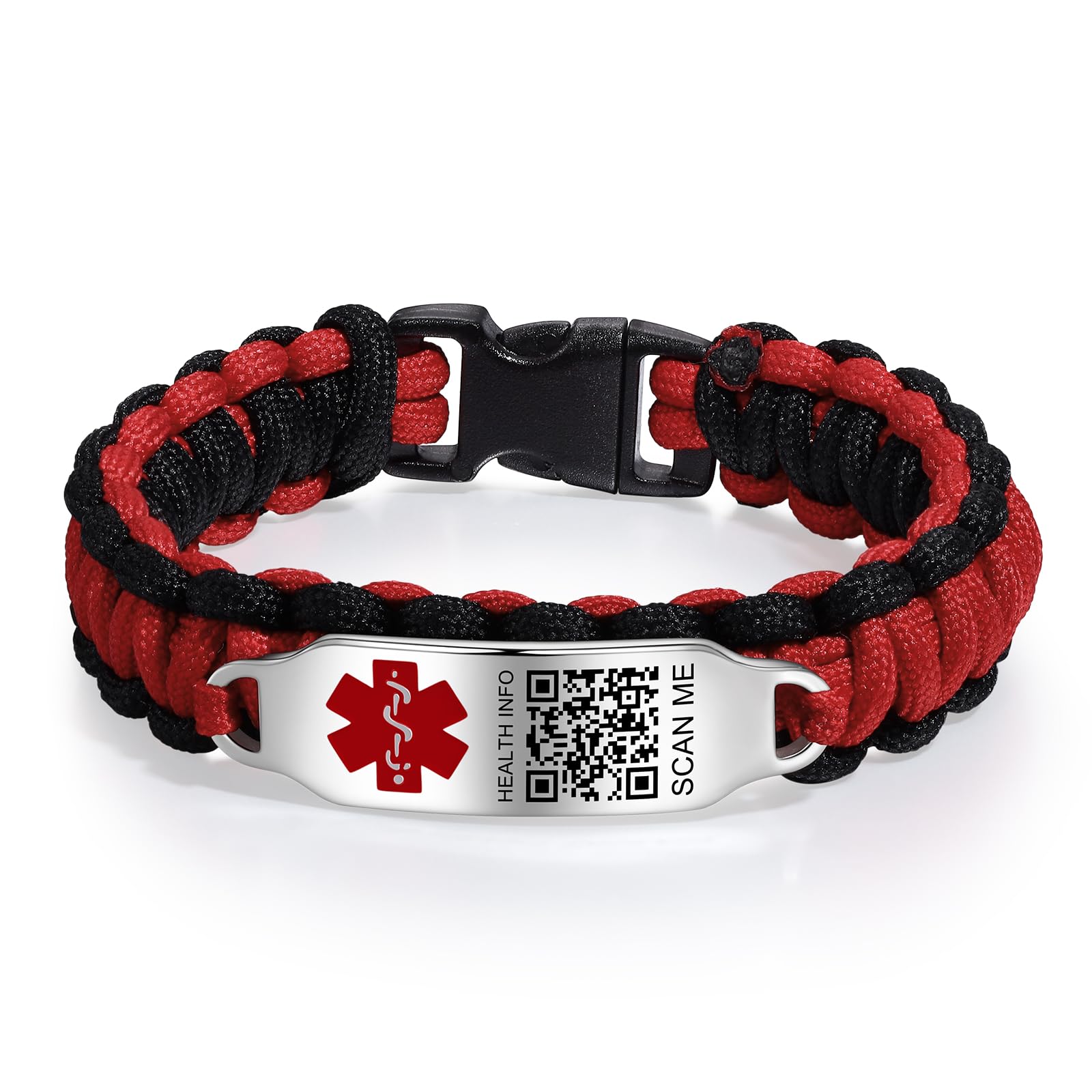 Upgrade Medical Bracelets Men Women with QR Code Medical Alert ID Bracelets