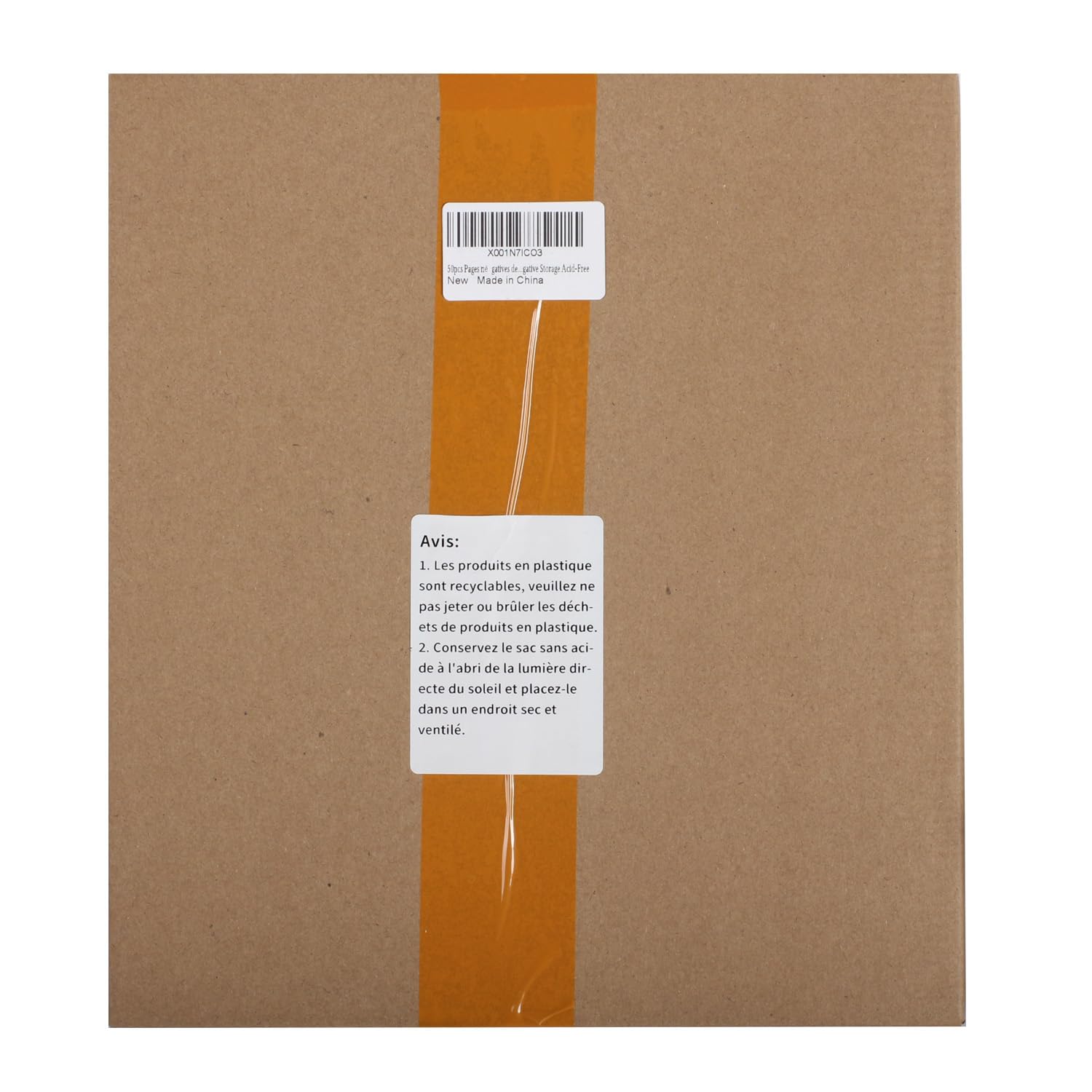 50pcs Pages négatives de Taille d'archivage 35mm 135 36 EXP Film Contient 7 Bandes de fichier d'impression de 6 Cadres Film Negative Storage Acid-Free