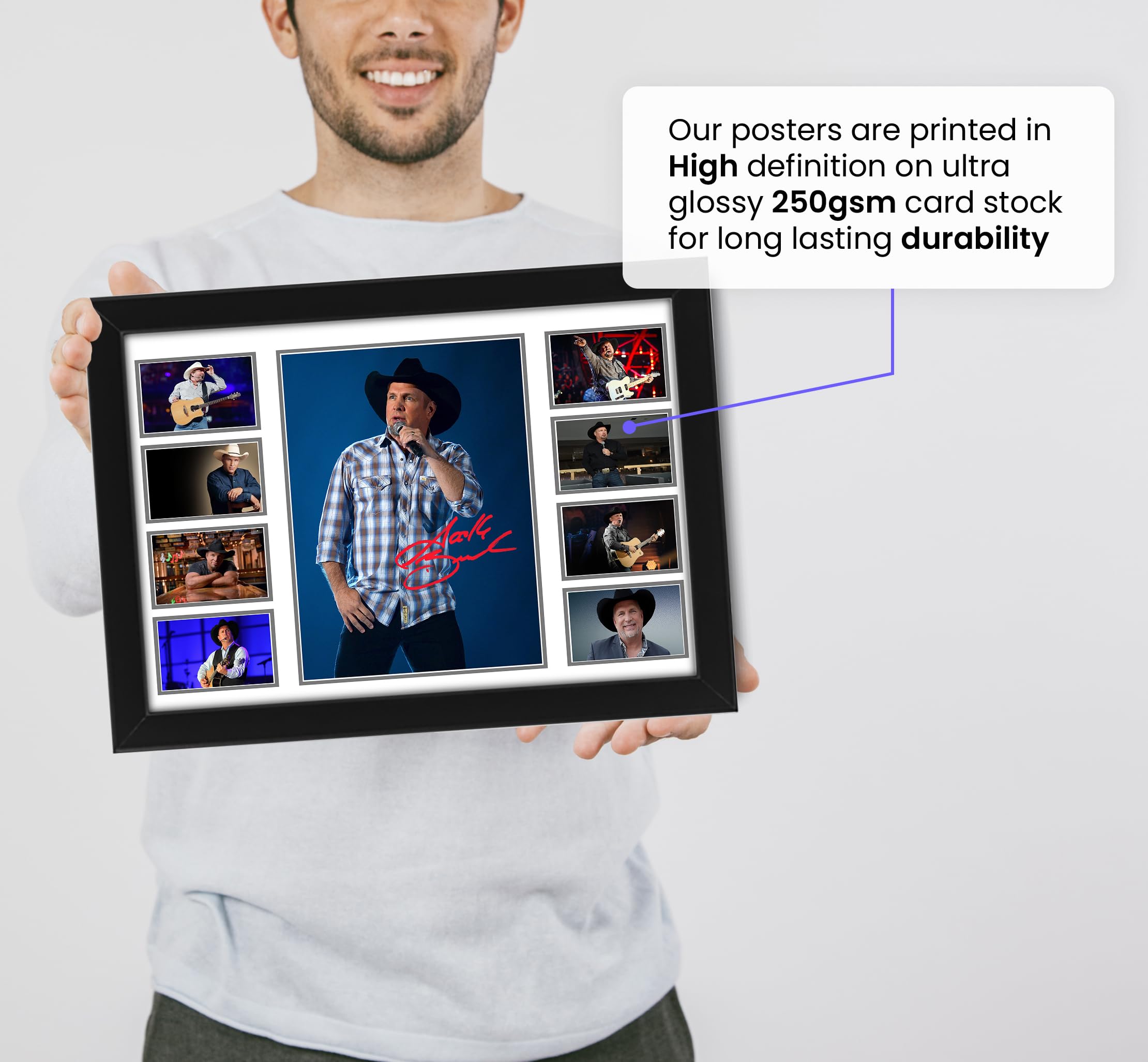 AllStarMedia Garth Brooks Signed Poster Print- Limited Edition Autograph Fan Gift - Collectible Memorabilia Merchandise Music Icon - Image 4