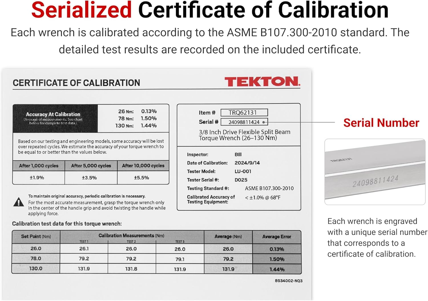 TEKTON 1/2 Inch Drive 72-Tooth Split Beam Torque Wrench (40-250 ft.-lb.) TRQ62203