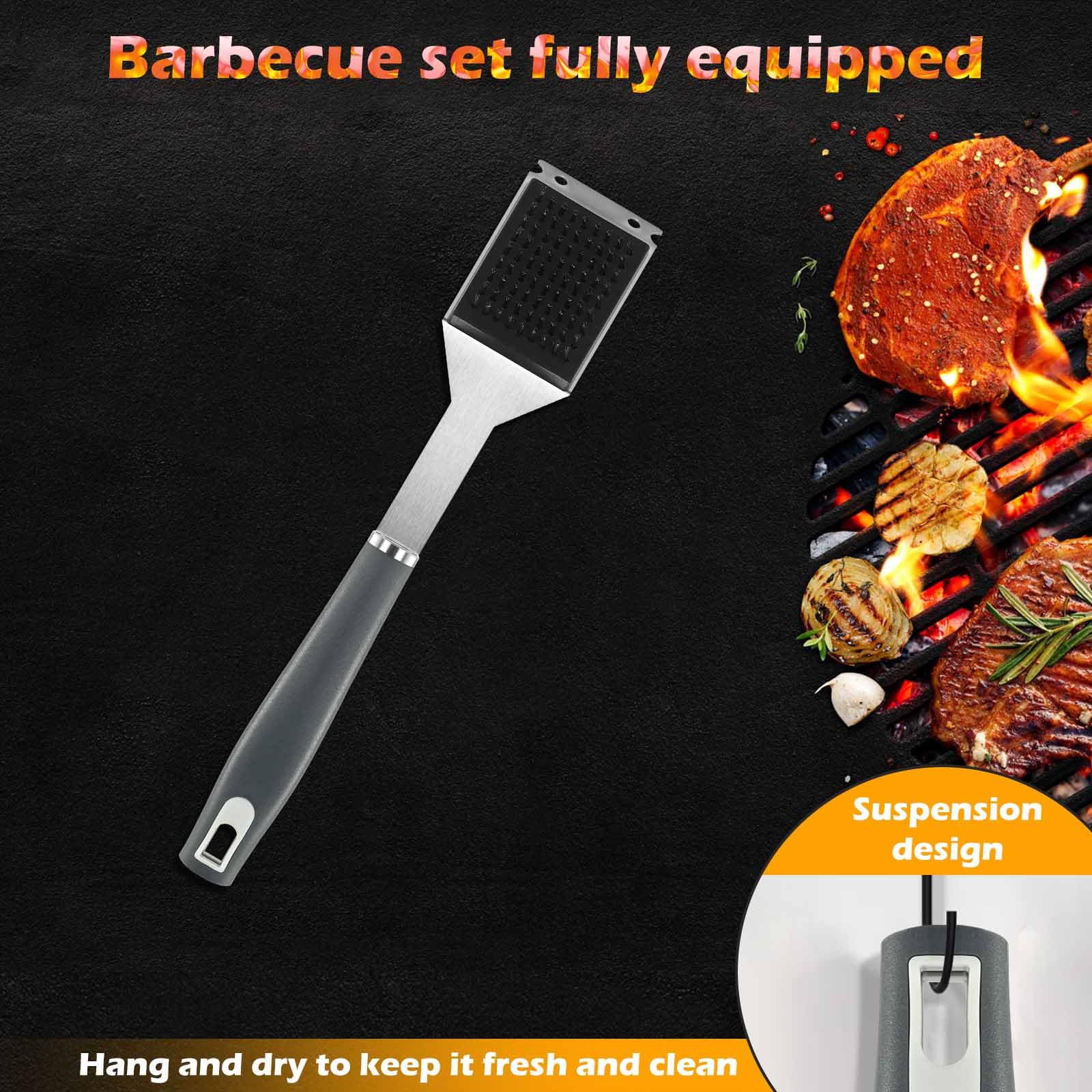 Grillborstel 2 Stuks 305 Cm - Messing Borstel Voor Het Reinigen Van Gietijzeren Grillroosters Barbecue Accessoires Voor Gas En Houtskoolgrills