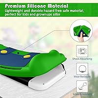 Vista 4 de KENOBEE Funda de silicona compatible con Nintendo Switch OLED modelo 2021, suave y ligera, con agarre ergonómico con absorción de golpes y diseño