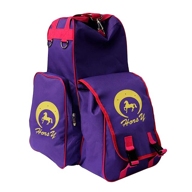 #N/A/a Mochila Ecuestre portátil Casco de Montar a Caballo Botas Bolsa de Pantalones para Deportes al Aire…