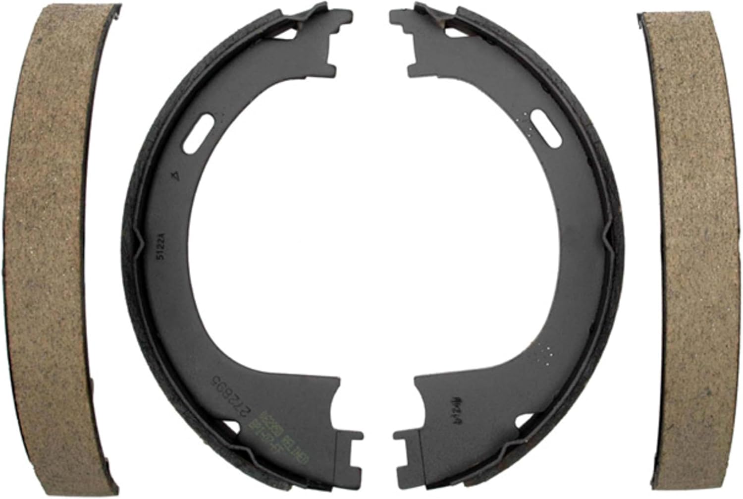 ACDelco Gold 17752B (18039865) Bonded Rear Drum In-Hat Parking Brake Shoe Set