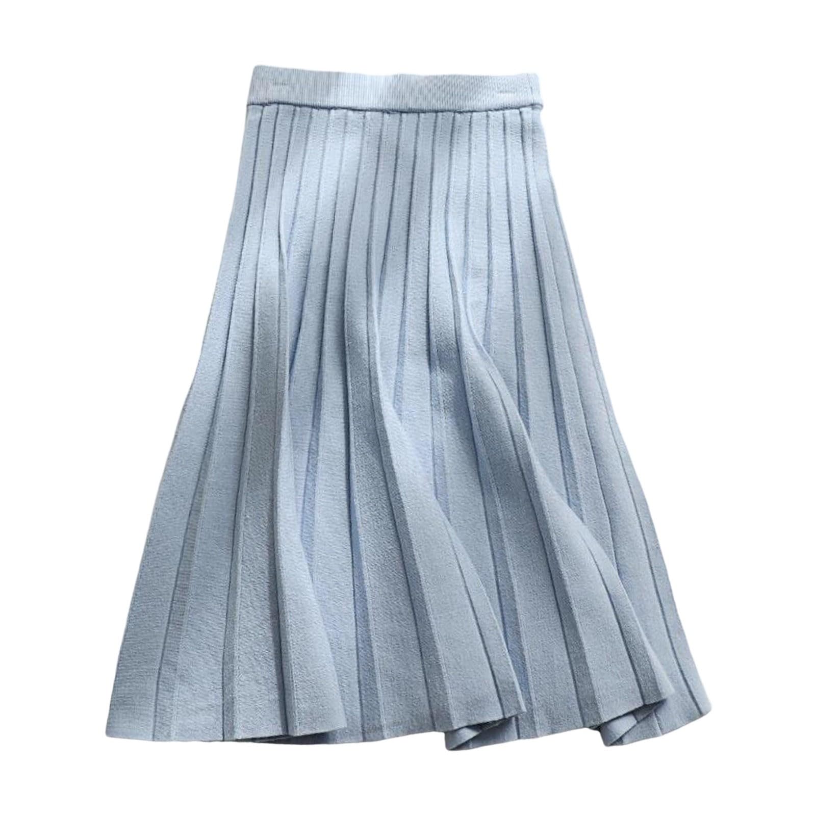2026 Jupe trapèze mi-Longue Femme à Lacets irréguliers Coupe Amincissante décontractée Casual Unie Grande