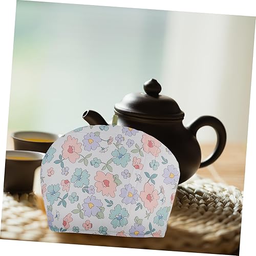 Miniatura 3 de BIUDECO Olla acogedora tetera cubierta cálida, tetera antiquemaduras, acogedora cubierta de tetera impresa, tetera acogedora, tetera cálida, tetera