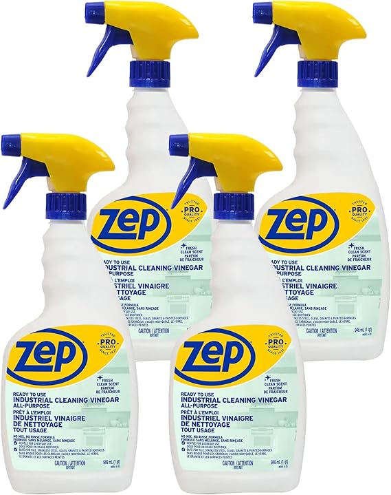 Zep Industrial Vinegar AllPupose Cleaner Amazon.ca Health