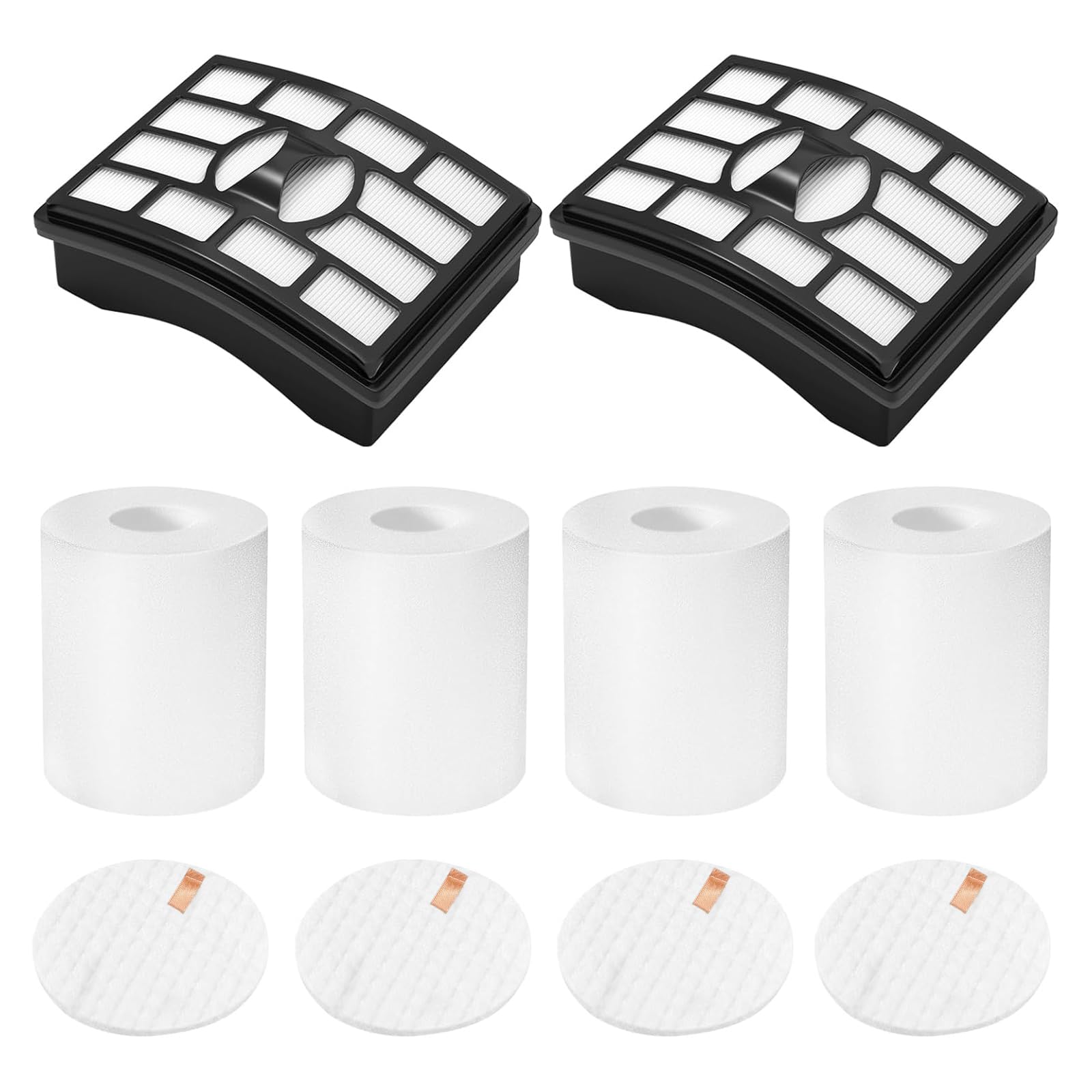 Photo 1 of 2+4 Pack Rotator Vacuum Filter Replacement for Shark Rotator Pro Lift-Away NV500, NV501, NV502, NV503, NV505, NV510, NV520, NV552, UV560, NV642, ZU780, ZU782, ZU785, Part Xff500 Xhf500, NV501 Filters