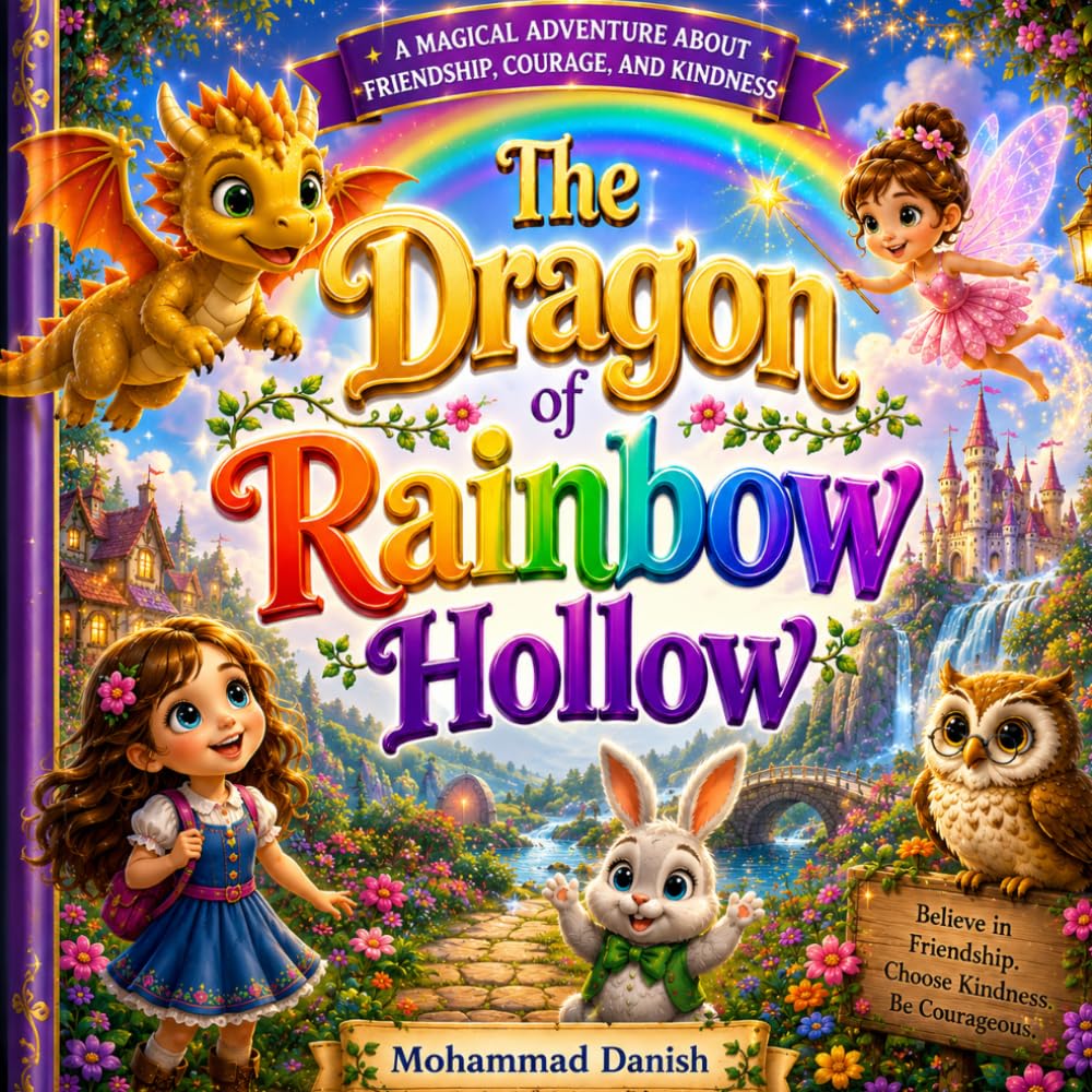 The Dragon of Rainbow Hollow: A Magical Adventure About Friendship, Courage, Kindness, and Teamwork for Children Ages 3–7