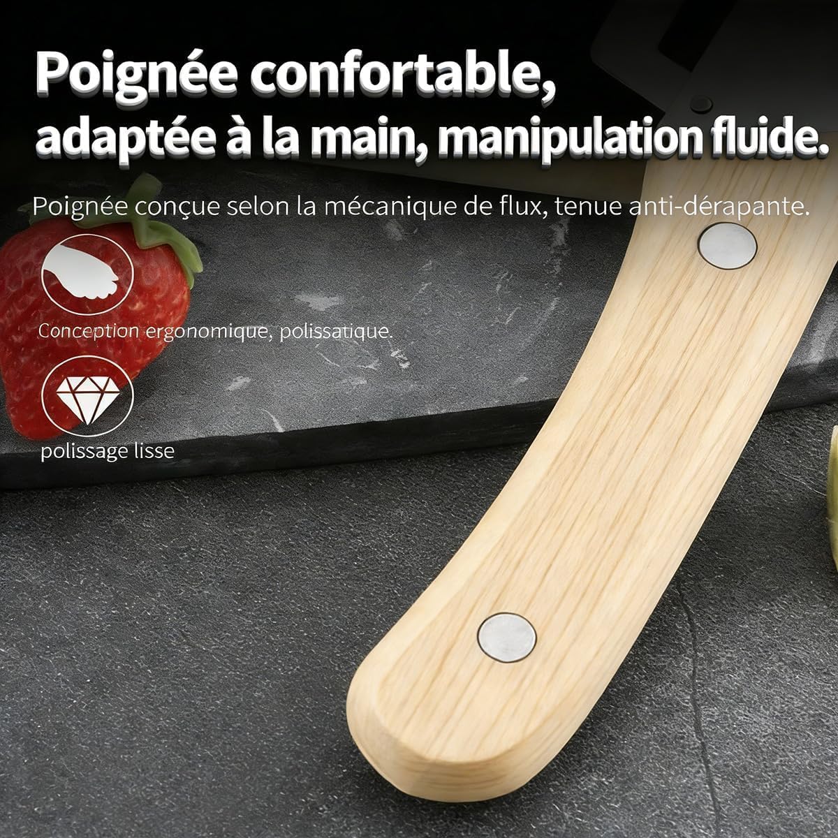 2026 Nouveau 5 en 1 Éplucheur de légumes multifonction pour la cuisine avec lame en acier inoxydable ultra-aiguisée et manche en bois ergonomique, Écailleur à Poisson et Coupe-Oignon (1pcs 2026 Nouveau 5 en 1 Éplucheur de légumes multifonction pour la cuisine avec lame en acier inoxydable ultra-aiguisée et manche en bois ergonomique, Écailleur à Poisson et Coupe-Oignon (1pcs
