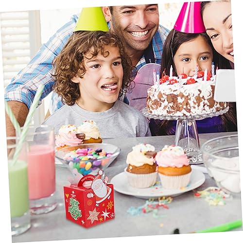 Miniatura 2 de Abaodam Caja de regalo de Navidad, 72 unidades, bolsas de golosinas, bolsa de galletas para fiesta de Navidad, soporte para dulces de Navidad,